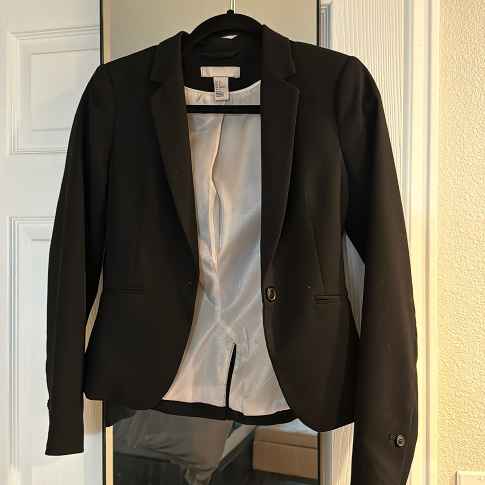 H&M size 2 black blazer